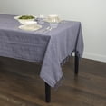 thumbnail image 2 of Thyme & Table 102" Rectangle Tablecloth, Blue Chevron, 2 of 4