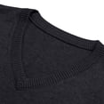 thumbnail image 3 of Styesk Mens Sweater Men's Wool Casual Solid Color-Neck Sleeveless Sweater Pullover, 3 of 7