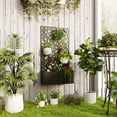 thumbnail image 2 of Outsunny Raised Garden Bed with Privacy Panel, Metal Planter Box, 2 of 9