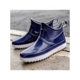 thumbnail image 5 of MAWCLOS Womens Garden Shoes Wide-Calf Rain Boots Lightweight Round Toe Waterproof Booties Slip Resistant Raining Work Shoe Blue 10（W）/8（M）, 5 of 5