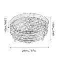 thumbnail image 3 of Hearth & Gear Round Stainless Steel Air Fryer Grill Dehydrator Rack Air Fryer Removable Multiple Stand Air Fryer Racks For Cooking Air Fryer Tray for Oven Air Fryer Tray for Oven 30 Air Fryer Tray, 3 of 6