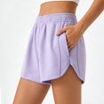 thumbnail image 2 of Sentmoon Womens Bermuda Shorts Knee Length High Waist Beach Shorts Breathable Solid Color Regular Fit Womens Workout Shorts with Pockets Comfy for Date Night and Dinner S-3XL, 2 of 9
