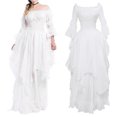 thumbnail image 2 of Ketyyh-chn99 Robes Maxi pour Femmes Décontractées de Plage Robe d'Été de Plage Robe d'Automne Décontractée Ample Mini-Robe Blanc,5TG, 2 of 5