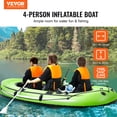 thumbnail image 2 of VEVOR Inflatable Boat 4-Person PVC with Aluminum Oars and High-Output Pump, 2 of 9