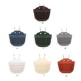 thumbnail image 1 of Pot de Plante Suspendu au Mur en Rotin Imitation, Panier de Clôture Semi-Circulaire en Résine pour Balcon, Jardin, Intérieur, 1 of 7