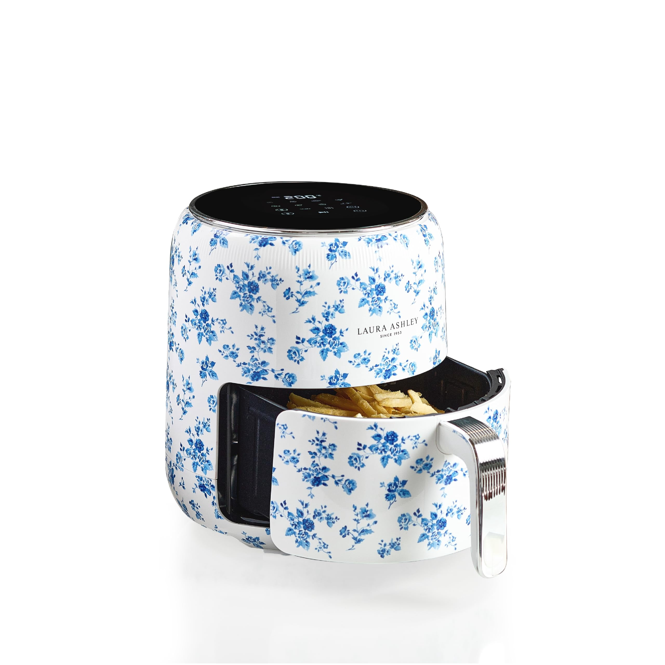 Laura Ashley Digital 9-in-1 Large Air Fryer 4.75 Quarts | Beautiful Air Fryer with China Rose Floral Print | Compact Airfryer with Rapid Air Technology for Healthy & Energy-Efficient Cooking