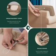 thumbnail image 5 of CHUN YI Stretch Checks Spandex Sofa Cover Separate Backrests Cushions Cover Slipcover, 5 of 5