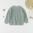 thumbnail image 4 of Kcodviy Tout-Petit Bébé Fille Garçon Tout-Petit Fille Chandail à Capuchon Chandail Tricoté Col Rond Grandes Filles Chandail à Capuchon Manches Longues Chandail Molletonné Cardigan pour Fillette Vêtements d'Automne Hiver, 4 of 5