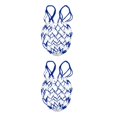 thumbnail image 1 of Baohd 1/2/3/5 Mesh Ball Bag Basketball Ball Carry Mesh Storage Net Bag Holder Blue White 2PCS, 1 of 1