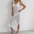 thumbnail image 3 of Besolor Robe Maxi Crochet Sans Manches pour Femmes, Robe Longue en Tricot à Fleurs Ajourée, Maillot de Bain de Plage, 3 of 7