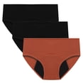 thumbnail image 1 of Lot de 3 Culottes Menstruelles pour Femmes, Anti-Fuites, Flux Abondant, Taille Haute, Post-Partum, 1 of 8