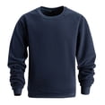 thumbnail image 2 of Dagugfen Hauts pour Hommes Automne Hiver Manches Longues Col Rond Ample Chaud Confortable Voyage Décontracté Travail Chandails en Molleton, 2 of 6
