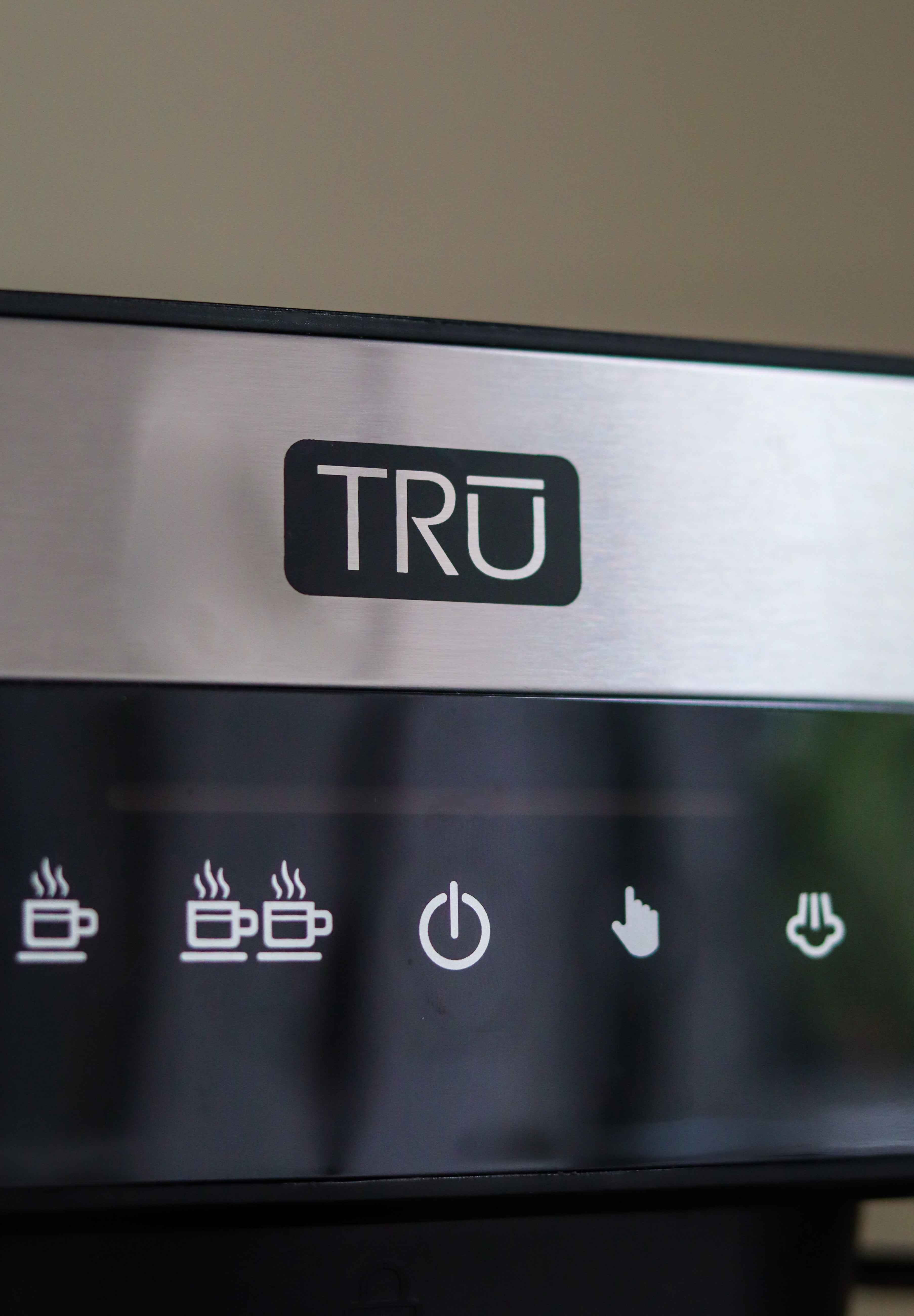TRU 15-Bar Semi-Automatic Touch Screen Espresso Maker, Stainless Steel