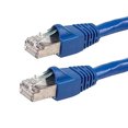 thumbnail image 1 of Cat6A Câble de Patch Réseau Ethernet 24AWG STP - Bleu - Monoprice, 1 of 2