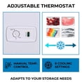 thumbnail image 3 of Kenmore 14.6 Cu. Ft Chest Freezer, 413L, Manual Defrost, Balanced Hinge Lid, Garage-Ready, White, Deep Freezer, 3 of 9