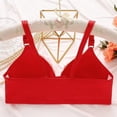 thumbnail image 2 of Front Closure Bras for Women Button Shaping Cup Bralettes Full Coverage Brasieres Wireless Posture Correcting Bra Pull Over Bras for Women, 2 of 4