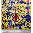 thumbnail image 3 of oneOone Polyester Lycra Fabric Dot|Swirl & Floral Panel Printed Craft Fabric BTY 56 Inch Wide, 3 of 3