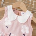 thumbnail image 4 of LSLJS Robe Débardeur d'Été Sans Manches à Col Claudine à Imprimé Floral pour Fillette, Robe Décontractée en Coton, Robes pour Filles ( 5-6 Ans, Rose ), 4 of 9