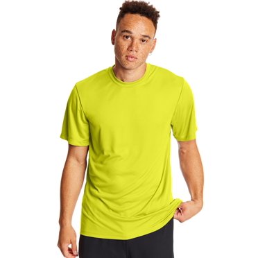 Hanes T-Shirt Sport Cool DRI Performance pour Hommes Lot de 2, m, Vert Sécurité