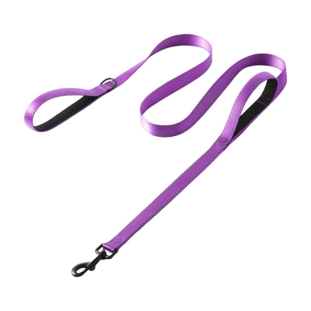 Heavy Duty Double Handle Dog Leash 6FT Long with Padded Traffic Handle for Extra Control Reflective Durable Nylon Leash Perfect for Medium Large Dogs That Pull Beach Muddy Adventures Training