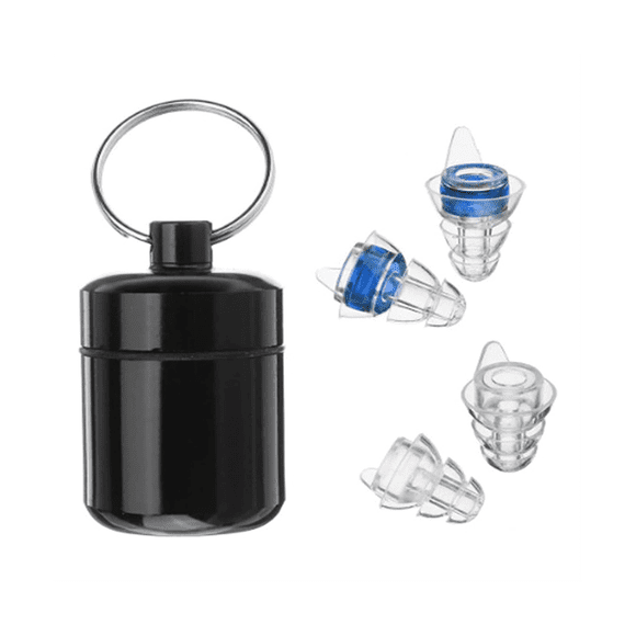 2 Pairs High Fidelity Concert Ear Plugs with Fitler, Hearing Protection for DJs, Nightclub, Concert, Motorcycles