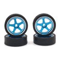 thumbnail image 3 of 4 Pcs RC Model Car Wheel Rim Simulation Upgraded Modification Vehicle Wheels Assembly Replacement for WLtoys K969 K979 K989 K999 Blue, 3 of 6