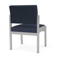 thumbnail image 5 of Lenox Steel Reception Waiting Armless Guest Chair / Silver Steel / Blue / Blue, 5 of 5