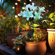 TIMIFIS Solar Garden Lights, Artificial Flowers L andscape Light,Waterproofs Solar Lights Outdoor for Garden Decoration,Yard Decor and Gift for Mothe