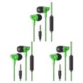 thumbnail image 1 of maskred Phone Music Wired Earphone In -ear Wire Control Cellphone 3 .5mm Plug Earbuds Headset 70cm 3Set, 1 of 6