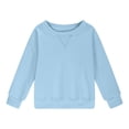 thumbnail image 4 of Timegard Girls Sweatshirts Kids Solid Color Athletic Pullover Tops Fall Casual Loose Running Clothing, 4 of 6