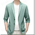 thumbnail image 1 of Kcodviy Spring Summer Men's Lightweight 3 Cute Suit Summer Suit Jacket Casual Big and Tall Suit Stretch Slim Fit Button Suits for Men Regular Fit Sport Coats, 1 of 2