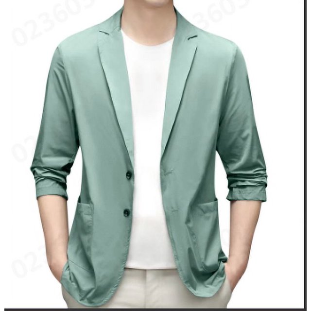 Kcodviy Spring Summer Men's Lightweight 3 Cute Suit Summer Suit Jacket Casual Big and Tall Suit Stretch Slim Fit Button Suits for Men Regular Fit Sport Coats