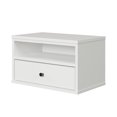 thumbnail image 2 of Table d'appoint flottante avec éclairage DEL, fini Blanc solide, collection Essence de Meubles South Shore, 2 of 10