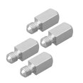 thumbnail image 4 of 2/4/6PCSSquare Metal Drive Pin Stud Mixer Parts For Oster 6628 6632 Rubber Connectors Shaft Juicer Conversion Head Replacement, 4 of 8