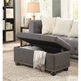 thumbnail image 3 of Convenience Concepts Designs4Comfort 7th Avenue Storage Ottoman in Gray Fabric, 3 of 5