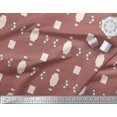 thumbnail image 3 of Soimoi Brown Rayon Fabric Geometric Abstract Print Sewing Fabric Yard 42 Inch Wide, 3 of 3