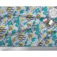 thumbnail image 3 of Soimoi Green polyester Crepe Fabric Leopard & Wild Animal Skin Print Fabric by Yard 52 Inch Wide, 3 of 3