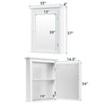 thumbnail image 2 of Patiojoy Armoire Murale de Salle de Bain avec Miroir, Armoire de Rangement avec Tablette Ajustable, Blanc, 2 of 10