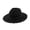 Black, variant on Classic Fedora Hat for Everyday Wear with Timeless and Wide Brim Design for Various Occasions