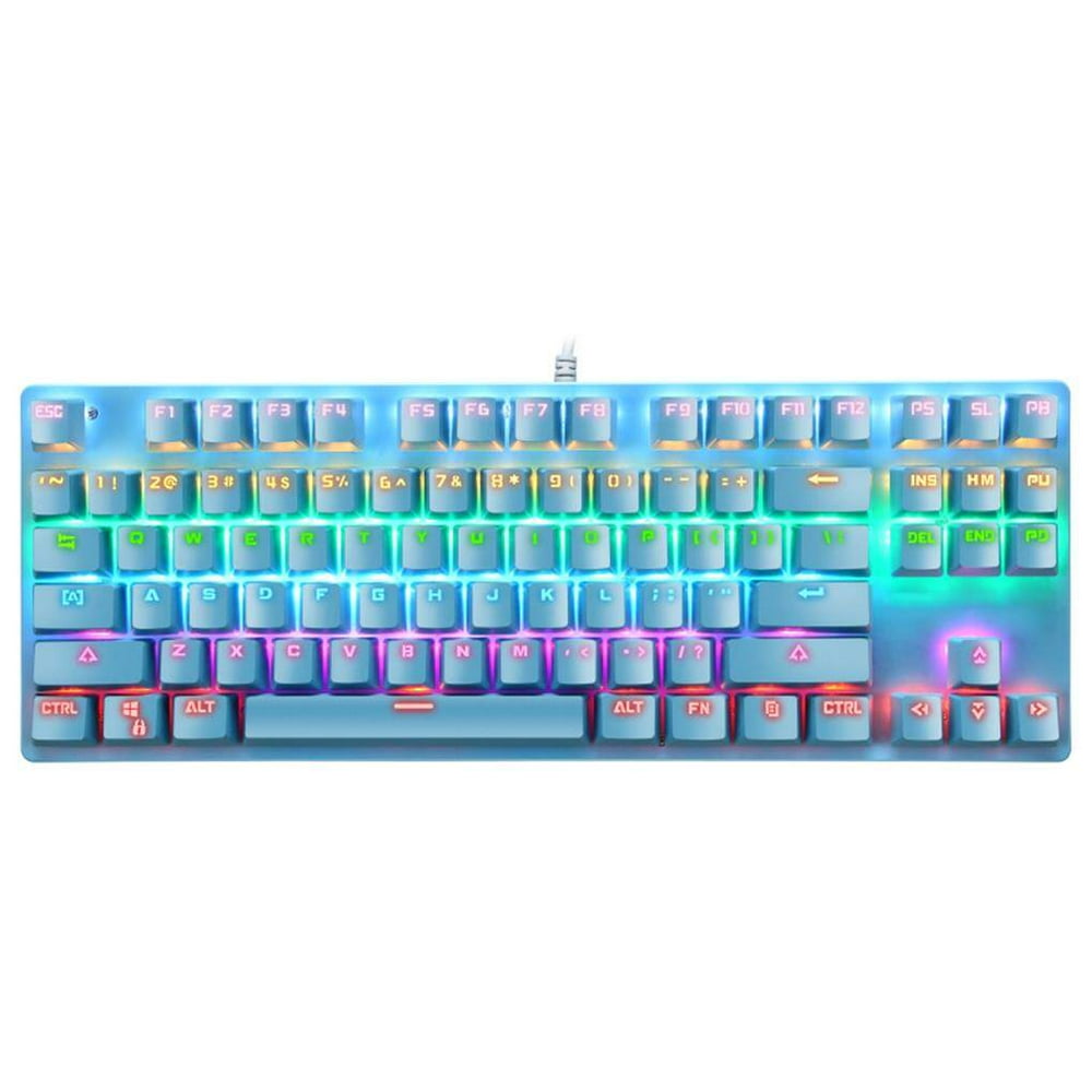 Punk Mechanical Keyboard k550 87 Keys Mechanical Keyboard Green Shaft Gaming Office Notebook Professional Keyboard No.3