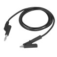 thumbnail image 2 of Banana Plug Test Leads, 10mm Opening Electrical Portable Test Flexible Brass Cable Silicone Sheath  For Multimeter Black, 2 of 8