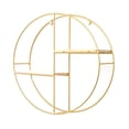 thumbnail image 1 of JUNWELL Creative Nordic Style  Shape Storage Rack Wrought Iron Double-Layer Wall Shelf Bedroom Living Room Wall Hanging Ornament Finishing Rack (Golden), 1 of 6