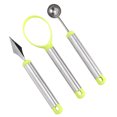 thumbnail image 4 of Plongeur de Fruits, 3pcs Multi Fonction Fruit Creuser Boule Melon Pelle Construite pour la Précision, 4 of 8