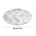 thumbnail image 3 of Hxlamzoo Fluffy Round Area Rug, Soft Tie Dye Rug, Shaggy Colorful Rug, for Bedroom, Living Room, Teen Dorm, Baby Nursery, 3 of 6