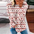thumbnail image 1 of 2023 Chandails de Noël pour Femmes en Liquidation Col Rond Mode Décontractée Manches Longues Chandail à Imprimé de Noël Hauts Blouse, 1 of 5