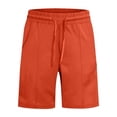 thumbnail image 4 of Mens Everyday Shorts Mens Work Cargo Shorts Mens Casual Shorts Cotton Drawstring Summer Beach Stretch Golf Shorts Lightweight Running Workout Quick Dry Pants, 4 of 7