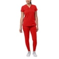 thumbnail image 1 of Adar Pro Movement Booster Scrub Set For Women - Sweetheart V-Neck Scrub Top & Yoga Jogger Scrub Pants, 1 of 7
