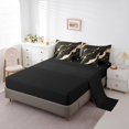 thumbnail image 3 of YST Watercolor Bedding Comforter Set, 7-Piece, Black Marble, King, 3 of 4