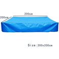 thumbnail image 3 of Sandpit Cover, Dustproof Sandpit Cover with Drawstring Great Quality Outdoor Child Sandpit Cover for Pool Farms (120*120*20cm) Blue, 3 of 5