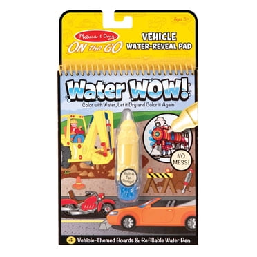 Melissa & Doug On the Go Water Wow! Reusable Water-Reveal Activity Pad - Vehicles